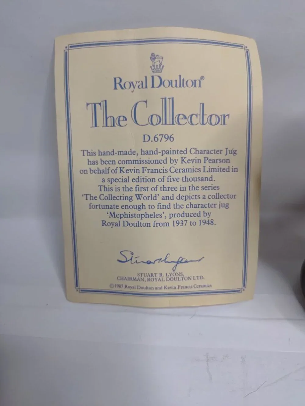 Royal Doulton Large Character Jug 